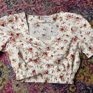 Floral crop top